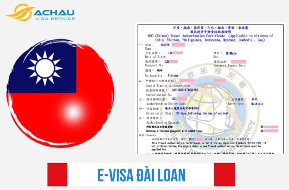 Evisa Đài Loan - Visa Đài Loan online