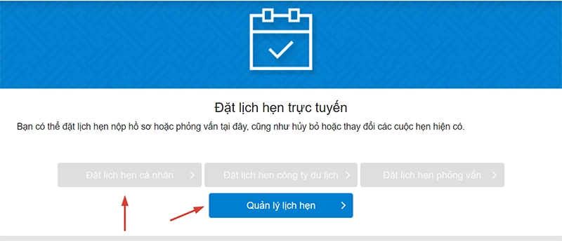 Đặt lịch hẹn visa Trung Quốc